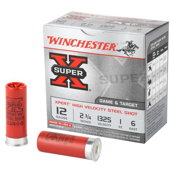 WINCHESTER SUPER X 12 GA 2.75IN 1 OZ #6 STEEL 1325 FPS 25 RD/BOX