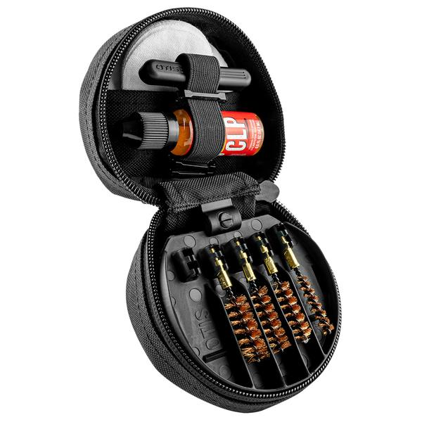 OTIS UNIVERSAL CLEANING SYSTEM .22-.45 CAL PISTOL - BLACK PLASTIC CASE