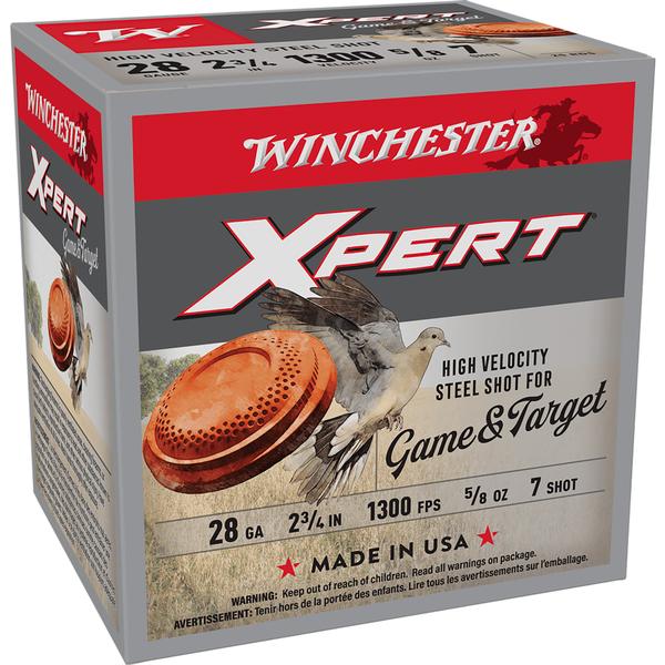 WINCHESTER SUPER X XPERT 28 GA 2.75IN 5/8 OZ #7 STEEL 1300 FPS 25 RD/BOX