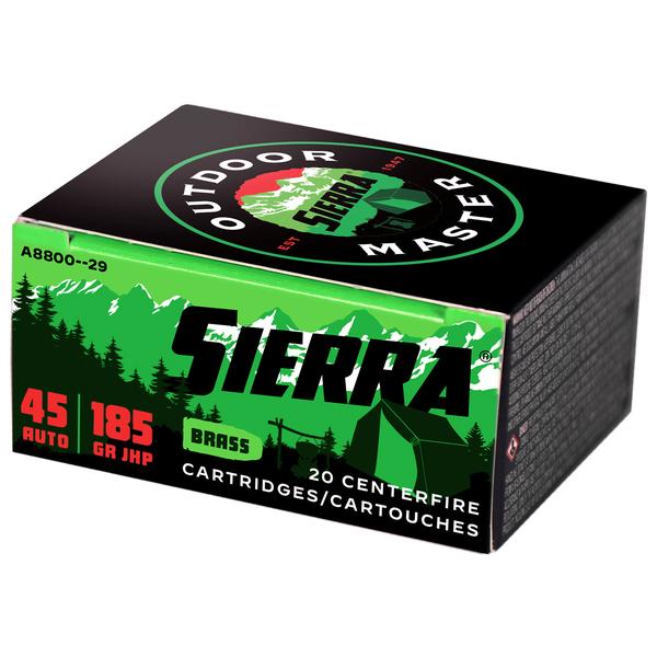 Sierra Bullets Outdoor Master .45 ACP 185 GR JHP 995 FPS 20 RD/BOX