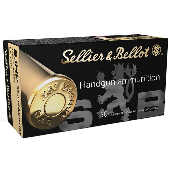 Sellier & Bellot Handgun .357 MAG 158 GR SJHP 1329 FPS 50 RD/BOX