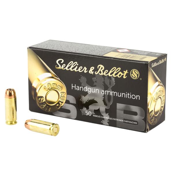 Sellier & Bellot pistol 10mm 180 gr jhp 1164 fps 50 rd/box
