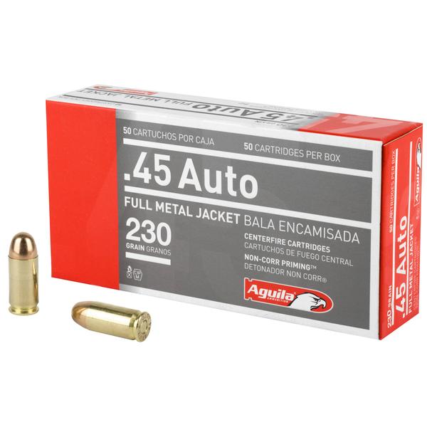AGUILA PISTOL .45 ACP 230GR FMJ 830 FPS 50 RD/BOX