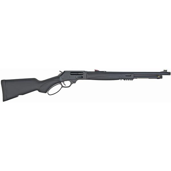 HENRY LEVER ACTION X 45-70 GOVT 20 IN BLUED FINISH BLACK SYNTHETIC STOCK