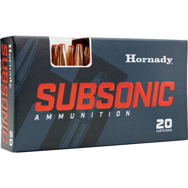 HORNADY SUBSONIC .45-70 GOV 410 GR SUB-X 1075 FPS 20 RD/BOX