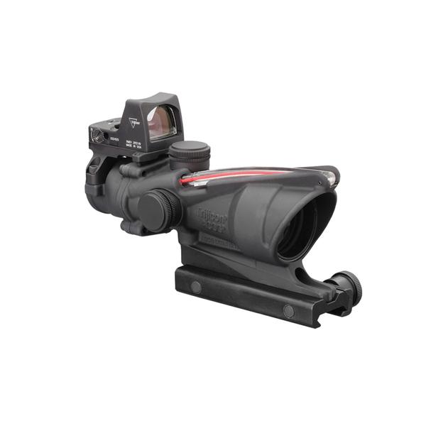 TRIJICON ACOG 4X32 BAC RIFLESCOPE W/ TRIJICON RMR - .223 BDC AUTO LED 3.25 MOA RED DOT RMR TYPE 2