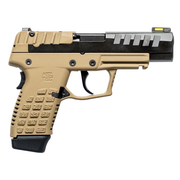 KEL-TEC P15 9MM 4 IN BARREL BLACK & TAN MATTE FINISH 