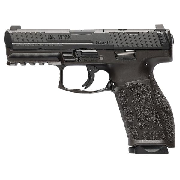 HK VP9X (VP9A1) 9MM 4.09IN POLYGONAL RIFLED BARREL BLACK POLYMER FRAME W/ PICATINNY RAIL