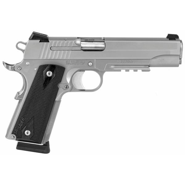 Sig Sauer 1911R .45 ACP 5IN Barrel Stainless Finish  Black Wood Grips -    California Compliant