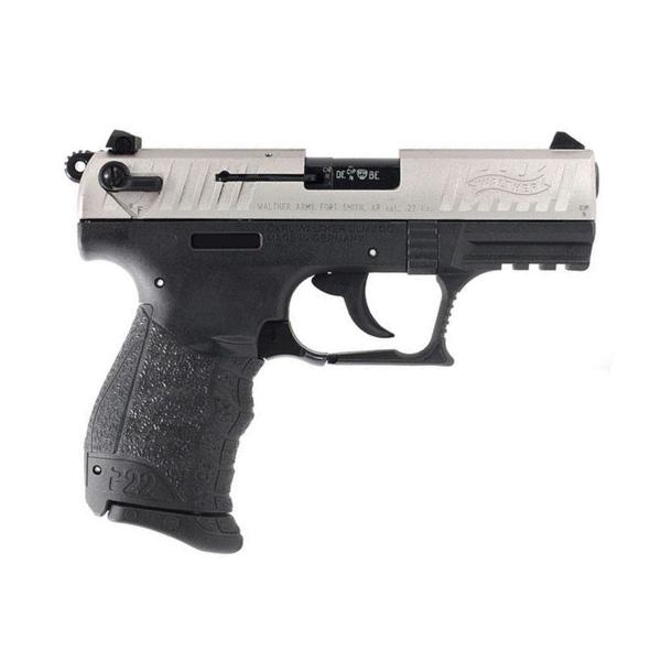 WALTHER P22 CA .22 LR 3.42IN 10RD NICKEL
