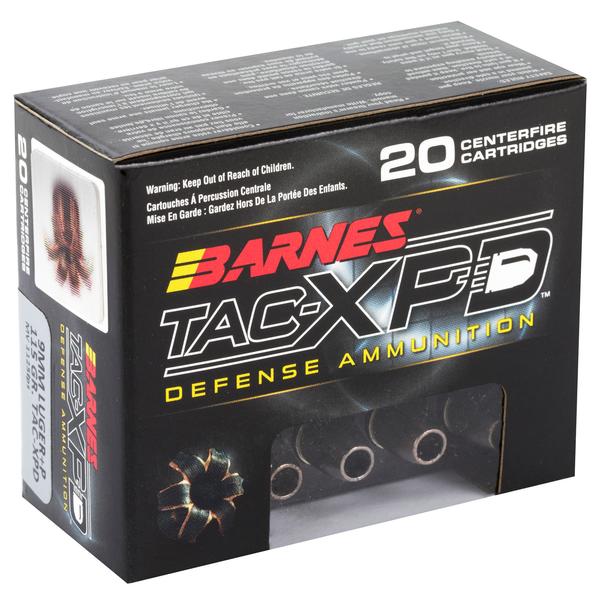 Barnes 9 MM TAC-XPD 115 GR 1125 FPS 20 RD/BOX
