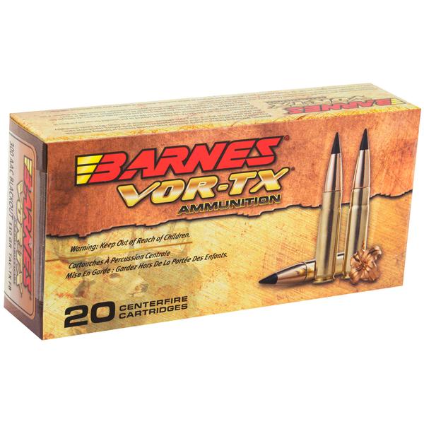 Barnes VOR-TX .300 Blackout 110 GR TAC-TX Lead Free 2350 FPS 20 RD/BOX