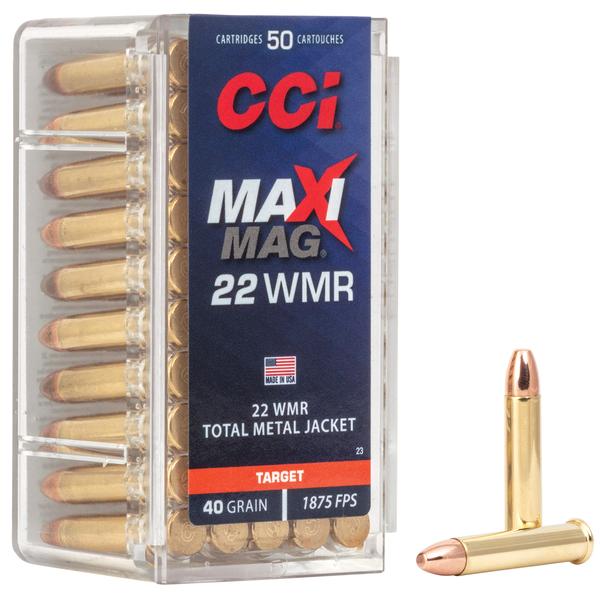  CCI Maxi-Mag 22WMR 40 Grain Total Metal Jacket 1875 fps 50 Rd/box