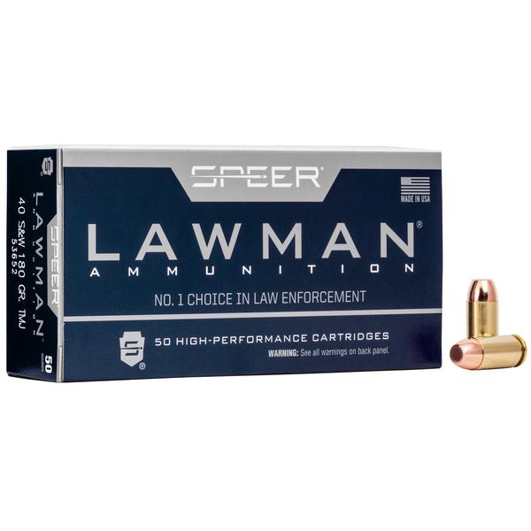 SPEER LAWMAN .40 S&W 180 GR TMJ 1000 FPS 50 RD/BOX