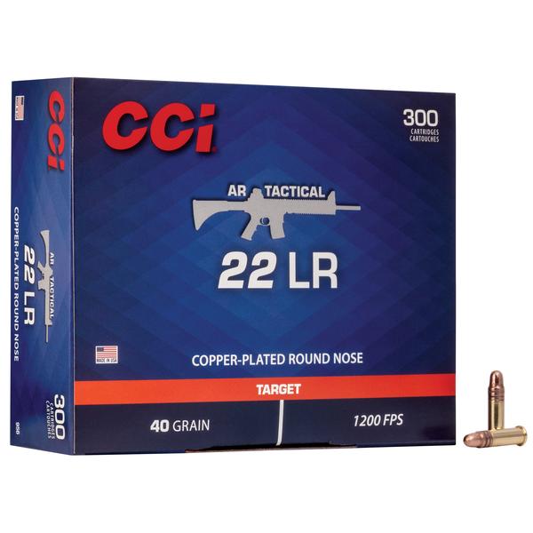 CCI AR TACTICAL .22 LR 40 GR CPRN 1200 FPS 300 RD/BOX