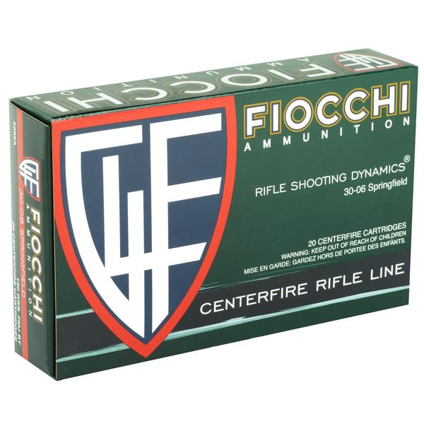 Fiocchi Rifle Shooting Dynamics .30-06 Springfield 150 GR FMJBT 2920 FPS 20 RD/BOX