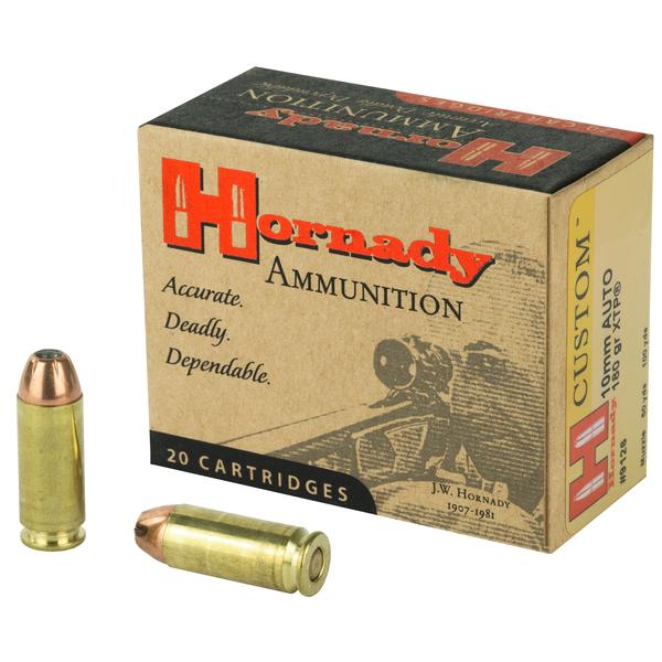 Hornady Custom Ammunition 10MM 180 Grain XTP 1275 FPS 20 Rd/Box