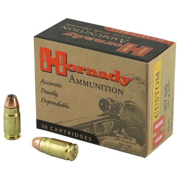 HORNADY CUSTOM .357 SIG 147 GR XTP HP 1225 FPS 20 RD/BOX