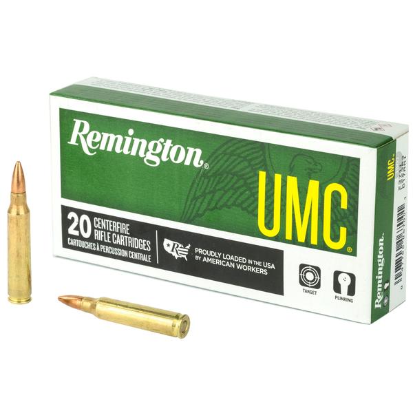 REMINGTON UMC .223 REM 55GR FMJ 3240 FPS 20 RD/BOX