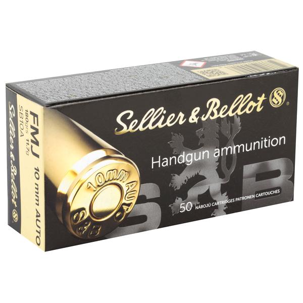 Sellier & Bellot 10MM Auto 180 GR FMJ 1164 FPS 50 RD/BOX