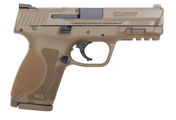 SMITH & WESSON M&P9 M2.0 COMPACT 9MM 4IN 15RD FDE - NOT CA LEGAL