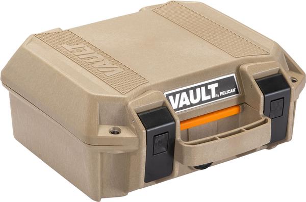 PELICAN VAULT V100 SMALL PISTOL CASE TAN