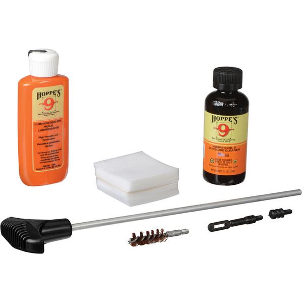 HOPPE'S PISTOL CLEANING KIT WITH ALUMINUM ROD .38/.357/9MM